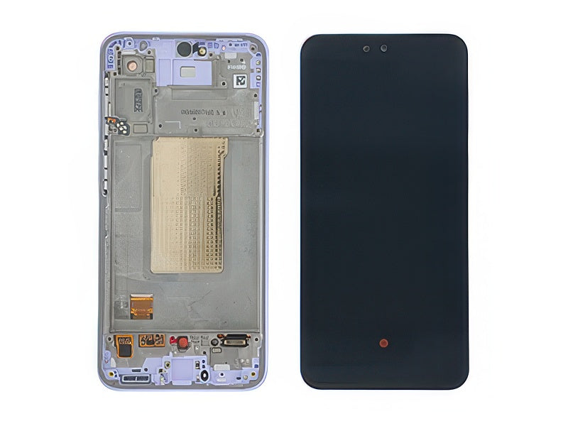 Lcd + Touchscreen + Frame + Tasti Laterali Awesome Lavender per Samsung SM-A376 Galaxy A37 5G