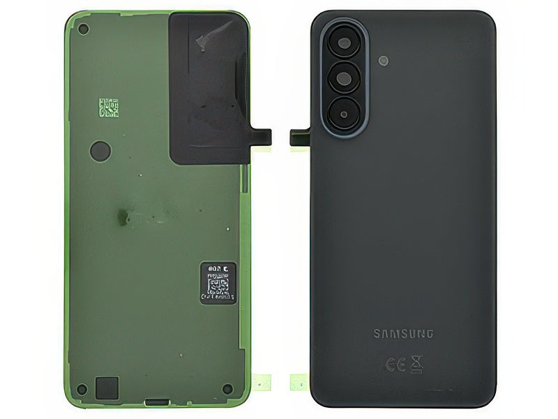 Cover Batteria + Vetrino Camera + Adesivi Awesome Charcoal per Samsung SM-A376 Galaxy A37 5G