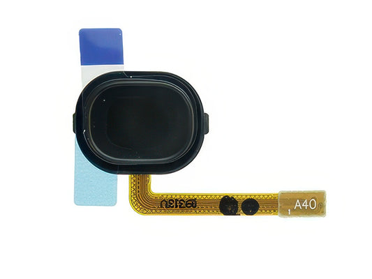Flat cable + Tasto Home Nero per Samsung SM-A405 Galaxy A40