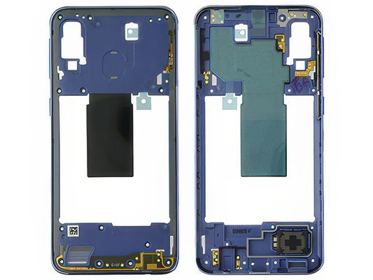 Rear Cover + Suoneria + Antenna + Tasti Laterali Blu per Samsung SM-A405 Galaxy A40