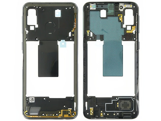 Rear Cover + Suoneria + Antenna + Tasti Laterali Nero per Samsung SM-A405 Galaxy A40
