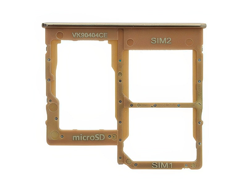 Sportello Dual Sim card/SD Card + Alloggio Arancio per Samsung SM-A405 Galaxy A40