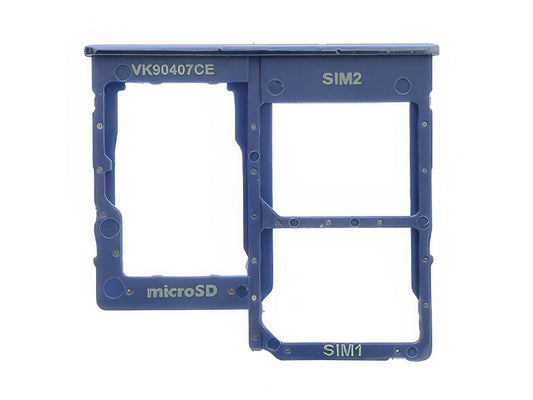 Sportello Dual Sim card/SD Card + Alloggio Blu per Samsung SM-A405 Galaxy A40