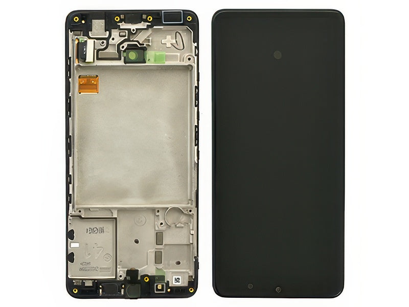 Display Lcd Incell Nero con Frame No sensore proxy e Lettore impronta Qualità Ottima per Samsung SM-A415 Galaxy A41