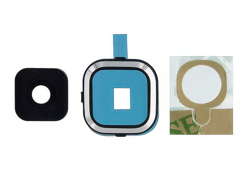 Cover camera + Vetrino + Adesivo Vers. Nero per Samsung SM-A500 Galaxy A5