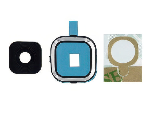 Cover camera + Vetrino + Adesivo Vers. Nero per Samsung SM-A500 Galaxy A5