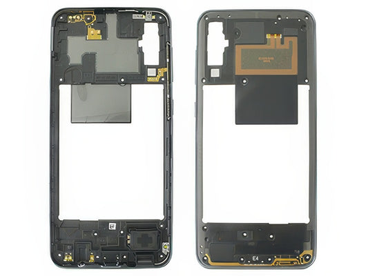 Rear Cover + Suoneria + Antenna + Tasti Laterali Nero per Samsung SM-A505 Galaxy A50