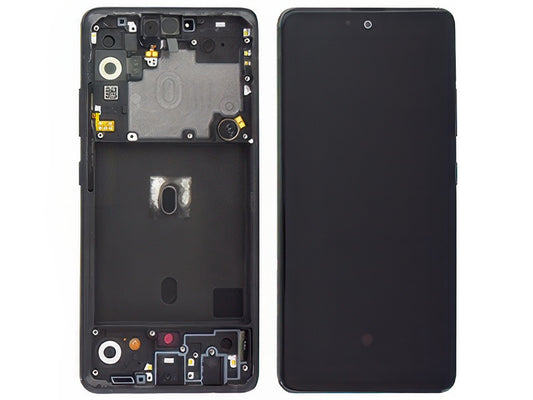 Lcd + Touchscreen + Frame + Vibrazione Nero per Samsung SM-A516 Galaxy A51 5G