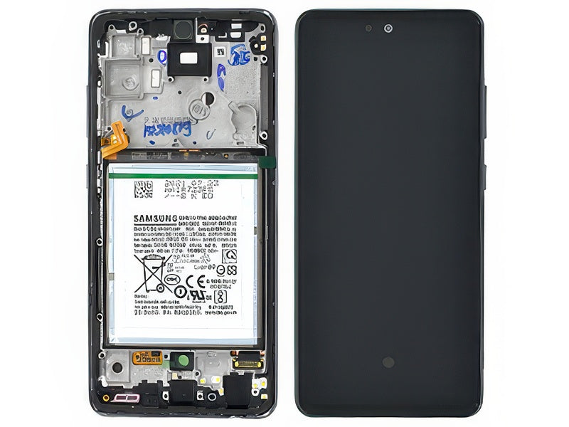 Lcd + Touchscreen + Frame + Batteria + Tasti Laterali Awesome Black per Samsung SM-A525 Galaxy A52