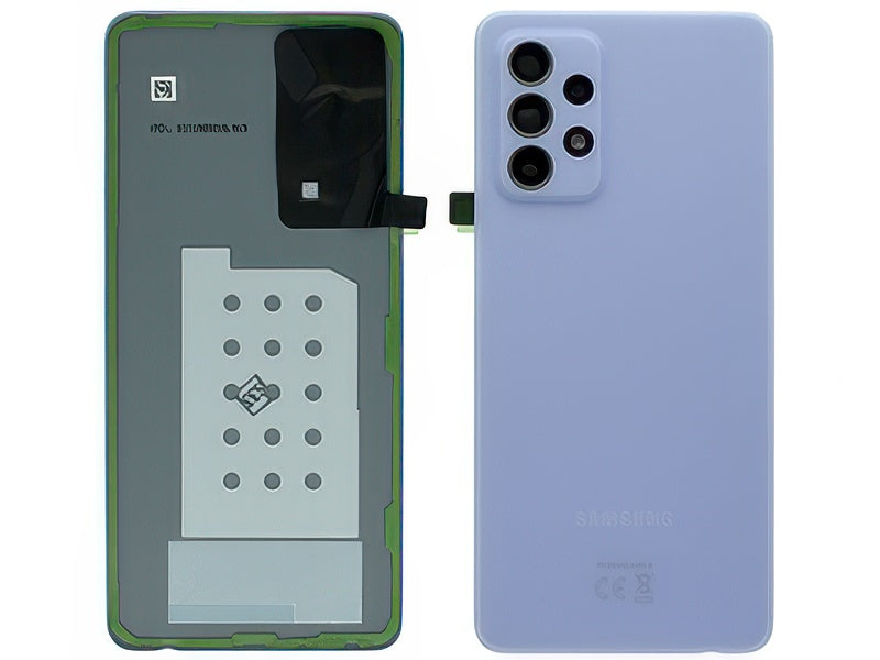 Cover Batteria + Cover Camera completo + Adesivi Awesome Violet per Samsung SM-A525 Galaxy A52