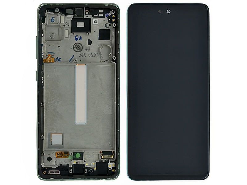 Lcd + Touchscreen + Frame + Tasti Laterali Awesome Mint per Samsung SM-A528 Galaxy A52s 5G