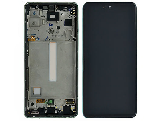 Lcd + Touchscreen + Frame + Tasti Laterali Awesome Mint per Samsung SM-A528 Galaxy A52s 5G