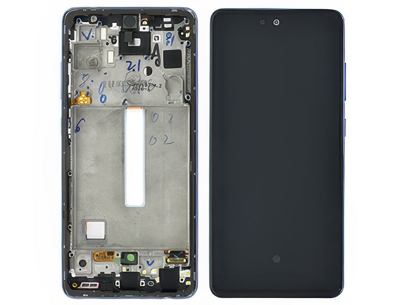 Lcd + Touchscreen + Frame + Tasti Laterali Awesome Violet per Samsung SM-A528 Galaxy A52s 5G