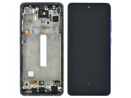 Lcd + Touchscreen + Frame + Tasti Laterali Awesome Violet per Samsung SM-A528 Galaxy A52s 5G