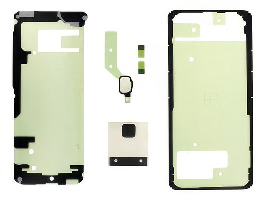 Kit Adesivo Montaggio Cover Batteria + Tasti Funzione + Tasto Home Completo per Samsung SM-A530 Galaxy A8 Dual Sim