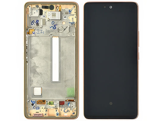 Lcd + Touchscreen + Frame Awesome Peach per Samsung SM-A536 Galaxy A53 5G