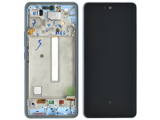 Display Lcd Soft Oled Awesome Blue con Frame Qualità Eccelsa per Samsung SM-A536 Galaxy A53 5G
