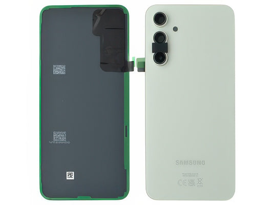 Cover Batteria + Cover Camera completo + Adesivi Awesome White per Samsung SM-A546 Galaxy A54 5G