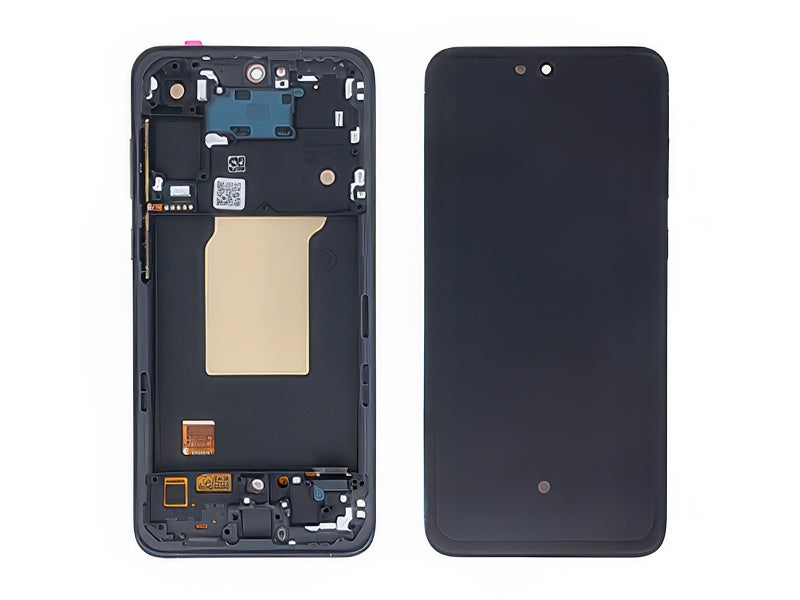 Display Lcd Soft Oled Nero con Frame Qualità Eccelsa per Samsung SM-A556 Galaxy A55 5G