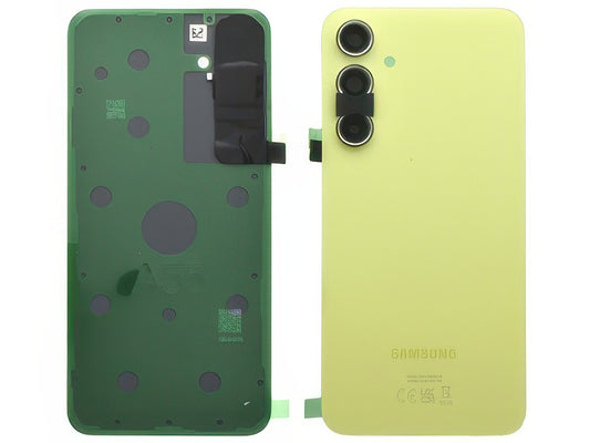 Cover Batteria + Vetrino Camera + Adesivi Awesome Lemon per Samsung SM-A556 Galaxy A55 5G