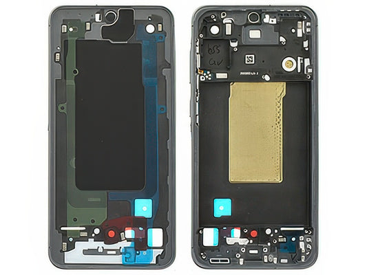 Guscio frontale + Frame Supporto LCD e Touchscreen + Tasti Laterali Graphite per Samsung SM-A566 Galaxy A56 5G