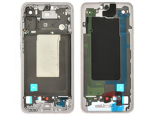 Guscio frontale + Frame Supporto LCD e Touchscreen + Tasti Laterali Rosa per Samsung SM-A566 Galaxy A56 5G
