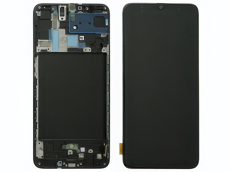 Lcd + Touchscreen + Frame Nero per Samsung SM-A705 Galaxy A70