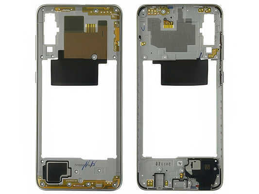 Rear Cover + Suoneria + Antenna + Tasti Laterali Bianco per Samsung SM-A705 Galaxy A70