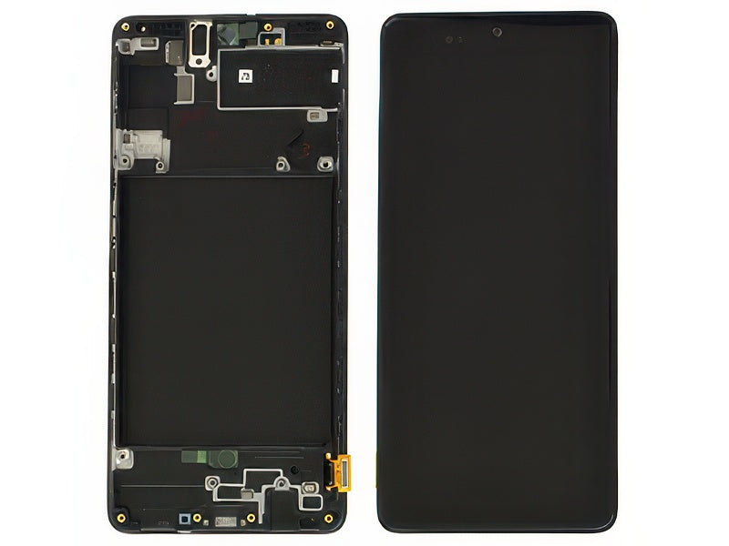 Lcd + Touch Screen + Frame Nero per Samsung SM-A715 Galaxy A71