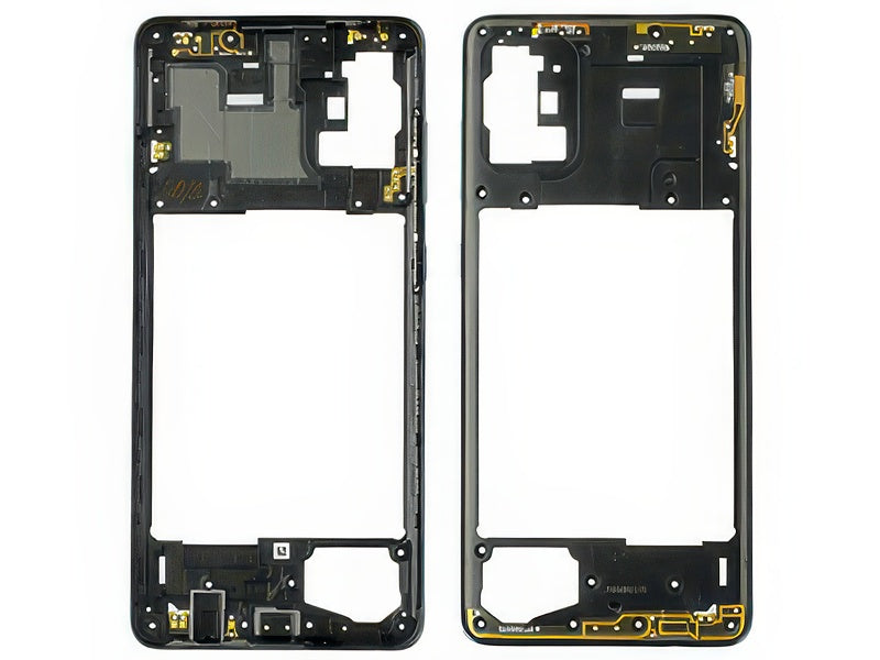 Rear Cover + Tasti Laterali Nero per Samsung SM-A715 Galaxy A71