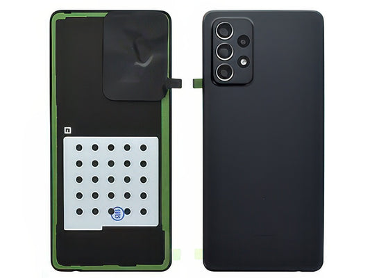Cover Batteria + Cover Camera completo + Adesivi Awesome Black per Samsung SM-A725 Galaxy A72