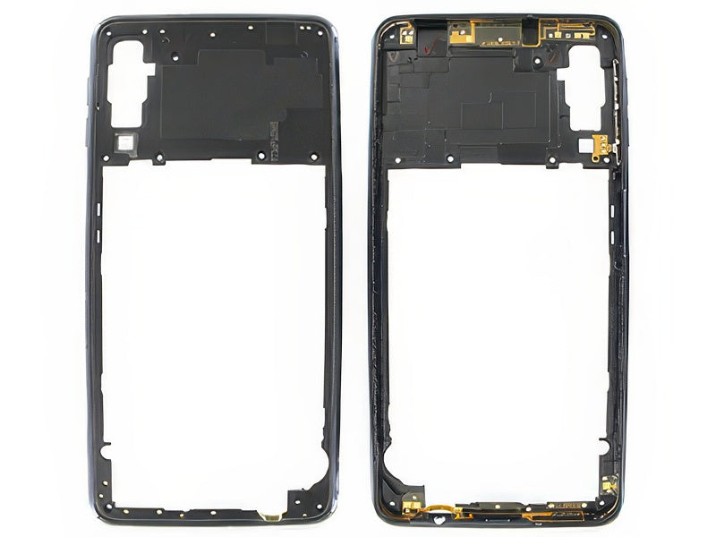 Rear Cover + Tasti Volume Nero per Samsung SM-A750 Galaxy A7 2018