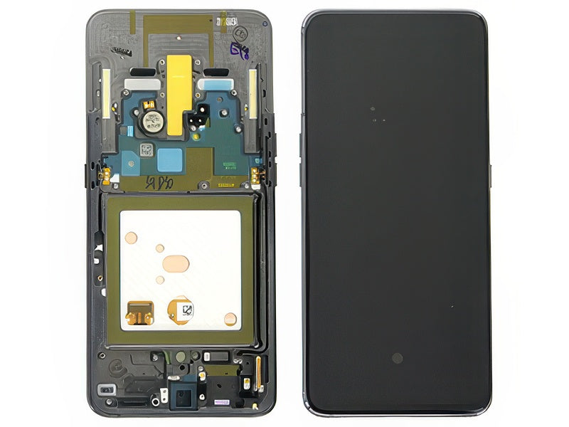 Lcd + Touchscreen + Frame + Vibrazione + Tasti Laterali Nero per Samsung SM-A805 Galaxy A80
