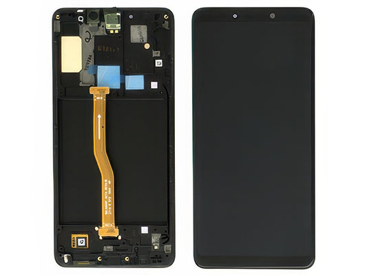 Lcd + Touchscreen + Frame + Altoparlante Nero per Samsung SM-A920 Galaxy A9