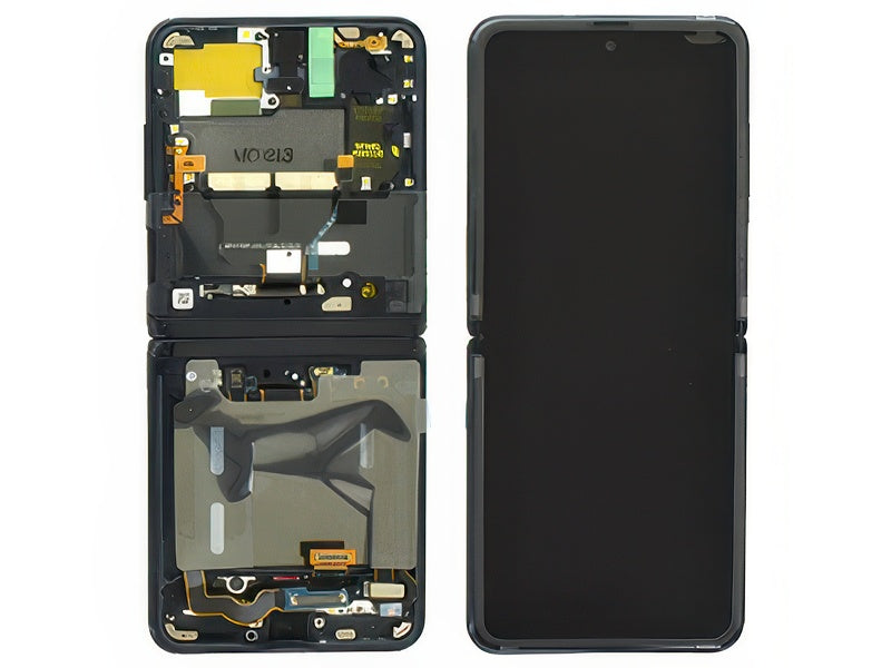 Lcd + Touchscreen + Frame Nero per Samsung SM-F700 Galaxy Z Flip