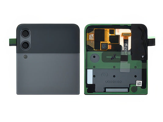 Lcd Esterno + Cover Superiore + Vetrino Camera Grigio per Samsung SM-F711 Galaxy Z Flip3 5G