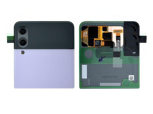 Lcd Esterno + Cover Superiore + Vetrino Camera Lavender per Samsung SM-F711 Galaxy Z Flip3 5G