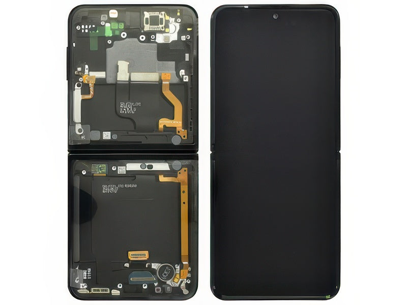 Lcd + Touchscreen + Frame + Altoparlante Khaki per Samsung SM-F721 Galaxy Z Flip4