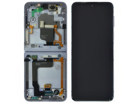 Lcd + Touchscreen + Frame + Altoparlante Viola per Samsung SM-F721 Galaxy Z Flip4