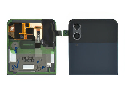 Lcd Esterno + Cover Superiore + Vetrino Camera Navy per Samsung SM-F721 Galaxy Z Flip4