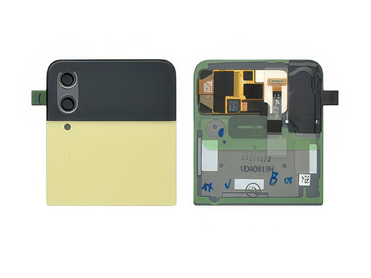 Lcd Esterno + Cover Superiore + Vetrino Camera Giallo per Samsung SM-F721 Galaxy Z Flip4