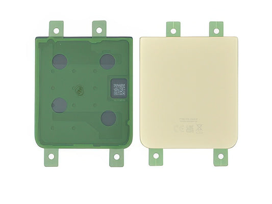Cover Batteria Inferiore + Adesivi Oro Rosa per Samsung SM-F721 Galaxy Z Flip4