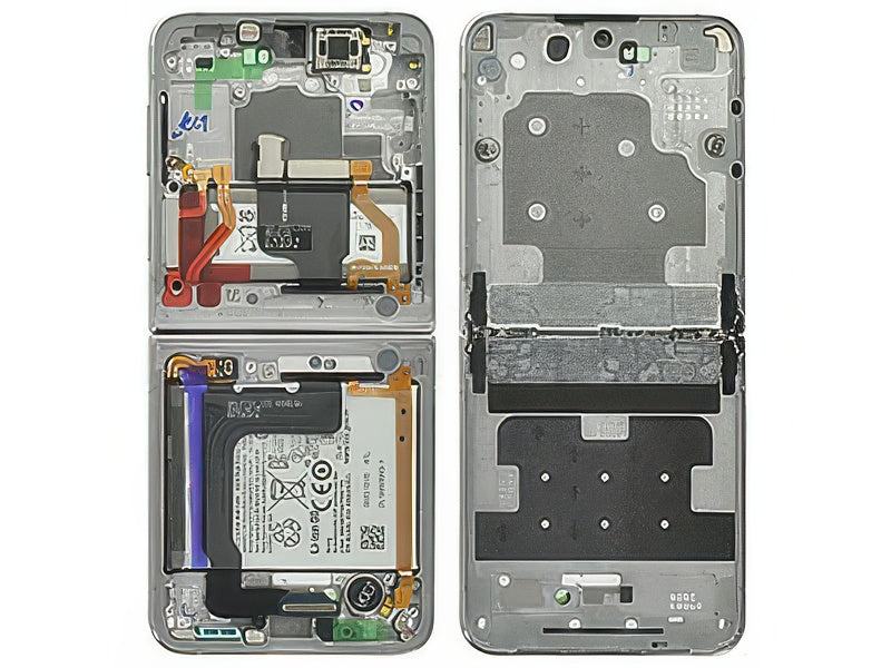 Guscio frontale + Frame Supporto Lcd + Batteria + Tasti Laterali Navy per Samsung SM-F721 Galaxy Z Flip4