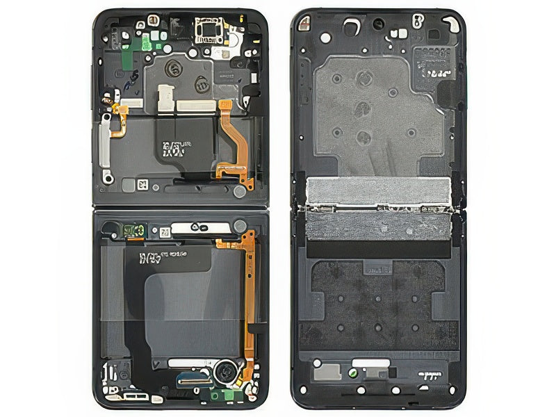 Guscio frontale + Frame Supporto Lcd + Tasti Laterali Graphite per Samsung SM-F721 Galaxy Z Flip4
