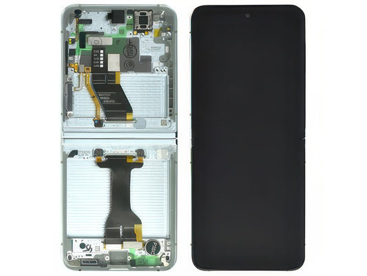 Lcd + Touch Screen + Frame + Tasti Laterali Mint per Samsung SM-F731 Galaxy Z Flip5