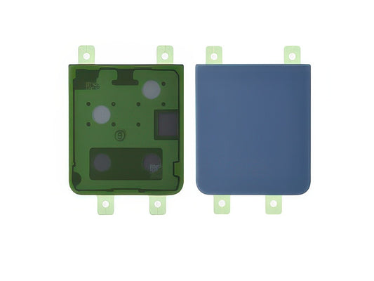 Cover Batteria Inferiore + Adesivi Blu per Samsung SM-F731 Galaxy Z Flip5