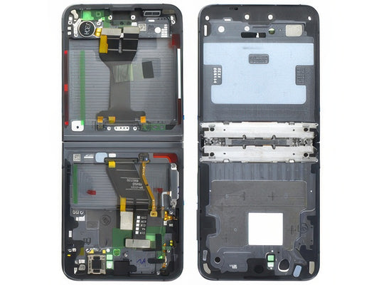 Guscio frontale + Frame Supporto Lcd + Tasti Laerali Graphite per Samsung SM-F731 Galaxy Z Flip5