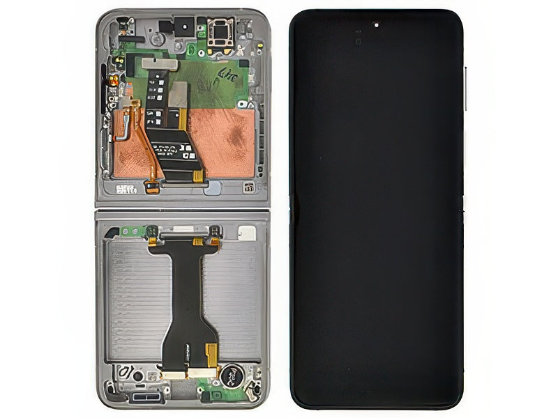 Lcd + Touch Screen + Frame Silver Shadow per Samsung SM-F741 Galaxy Z Flip6