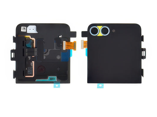 Lcd Esterno + Cover Superiore + Vetrino Camera Blu per Samsung SM-F741 Galaxy Z Flip6