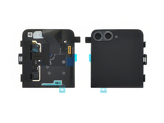 Lcd Esterno + Cover Superiore + Vetrino Camera Crafted Black per Samsung SM-F741 Galaxy Z Flip6